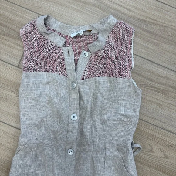 Luca Luca Beige Woven Dress - Picture 2 of 5